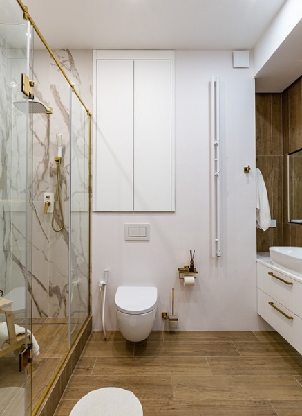 Как уместить все в дизайне ванной: туалет, стиральную машину, ванну или душ? Реальные планировки и 83 фото