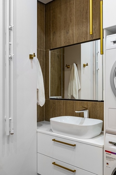 Как уместить все в дизайне ванной: туалет, стиральную машину, ванну или душ? Реальные планировки и 83 фото