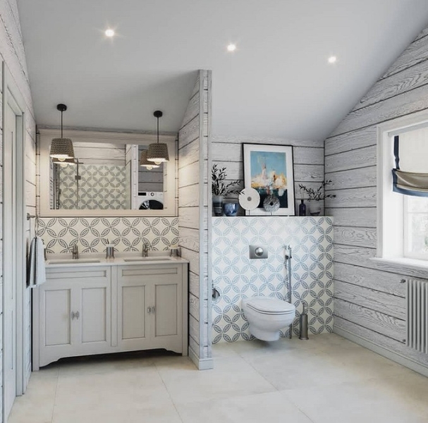 Как уместить все в дизайне ванной: туалет, стиральную машину, ванну или душ? Реальные планировки и 83 фото