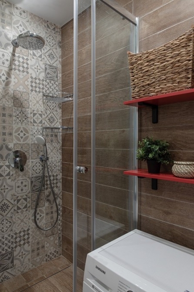 Как уместить все в дизайне ванной: туалет, стиральную машину, ванну или душ? Реальные планировки и 83 фото