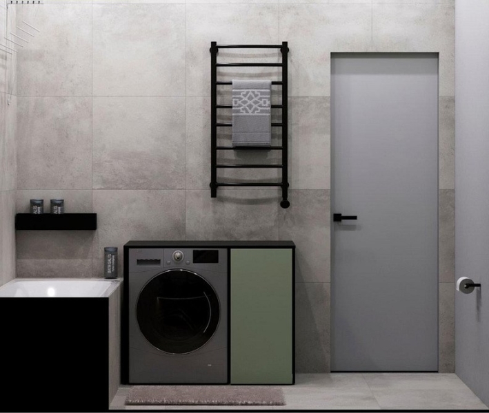 Как уместить все в дизайне ванной: туалет, стиральную машину, ванну или душ? Реальные планировки и 83 фото