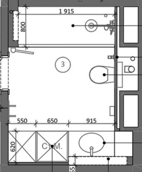 Как уместить все в дизайне ванной: туалет, стиральную машину, ванну или душ? Реальные планировки и 83 фото
