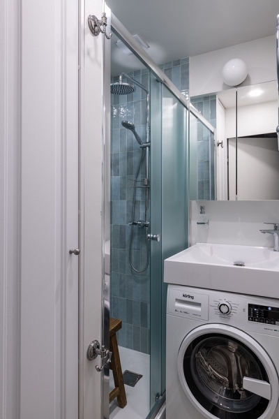 Как уместить все в дизайне ванной: туалет, стиральную машину, ванну или душ? Реальные планировки и 83 фото