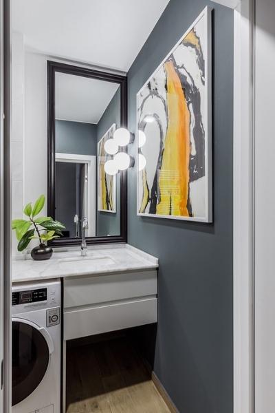 Как уместить все в дизайне ванной: туалет, стиральную машину, ванну или душ? Реальные планировки и 83 фото