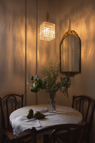 Квартира 36 м² в темных тонах в Москве