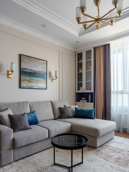 Маленькая площадь и стиль американской классики: как дизайнер оформила квартиру в Москве