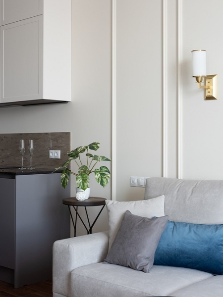 Маленькая площадь и стиль американской классики: как дизайнер оформила квартиру в Москве