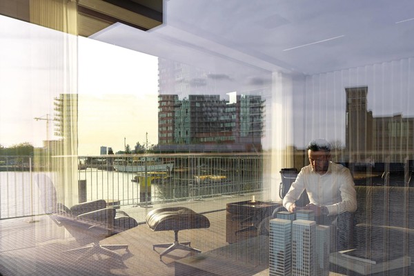 Плавучий офис в Роттердаме