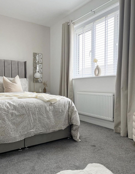 Серая спальня: советы по подбору палитры и 70 фото для вдохновения