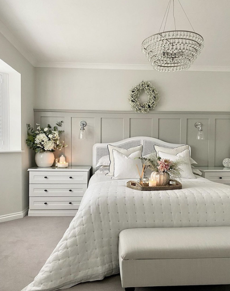 Серая спальня: советы по подбору палитры и 70 фото для вдохновения