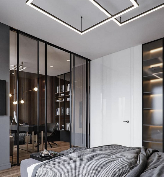 Серая спальня: советы по подбору палитры и 70 фото для вдохновения