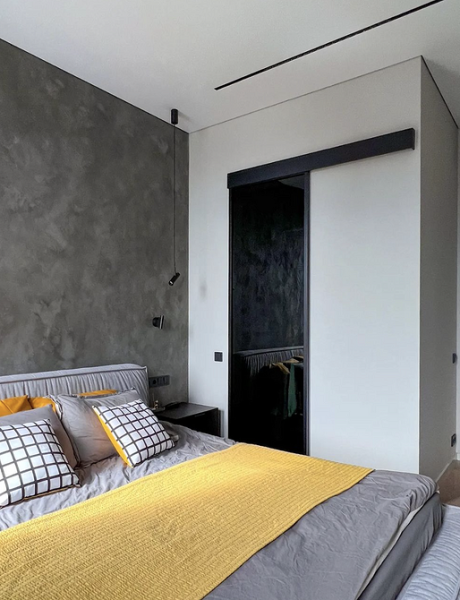 Серая спальня: советы по подбору палитры и 70 фото для вдохновения