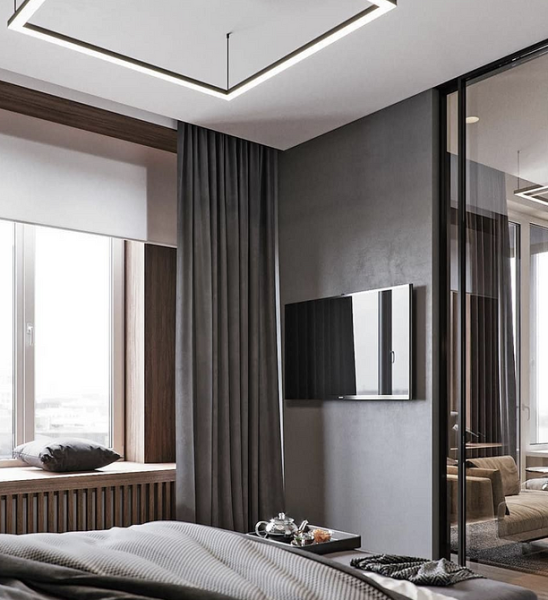 Серая спальня: советы по подбору палитры и 70 фото для вдохновения