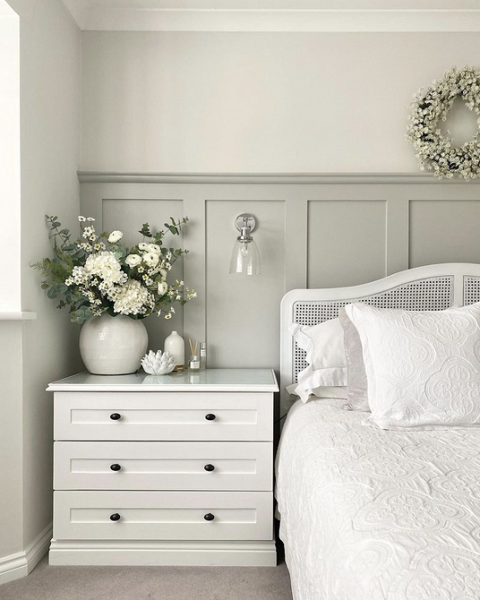 Серая спальня: советы по подбору палитры и 70 фото для вдохновения