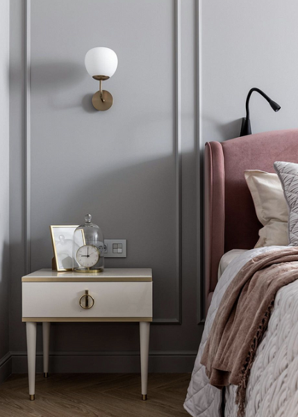 Серая спальня: советы по подбору палитры и 70 фото для вдохновения