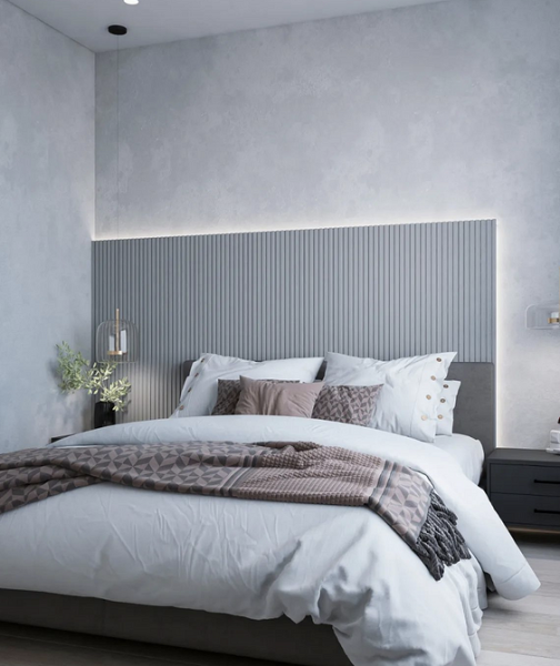 Серая спальня: советы по подбору палитры и 70 фото для вдохновения