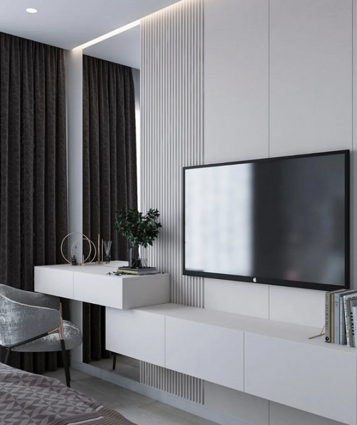 Серая спальня: советы по подбору палитры и 70 фото для вдохновения