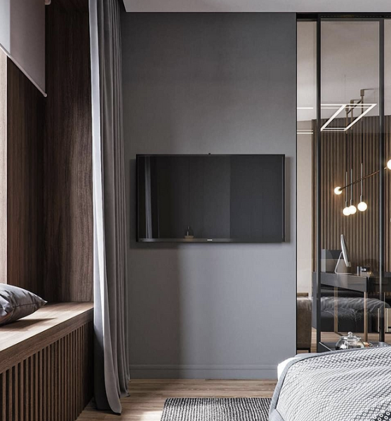 Серая спальня: советы по подбору палитры и 70 фото для вдохновения