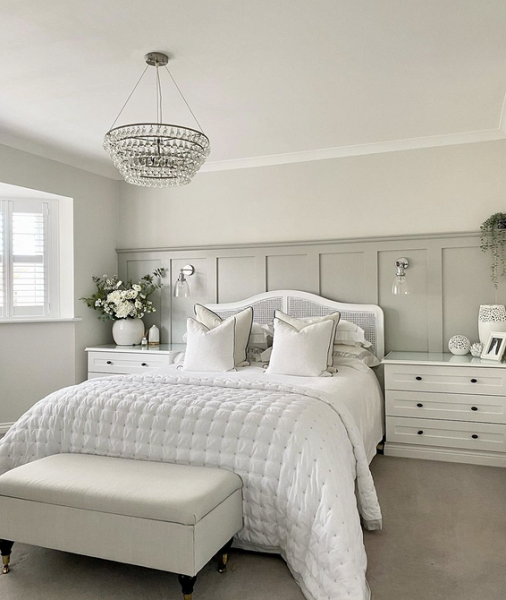 Серая спальня: советы по подбору палитры и 70 фото для вдохновения