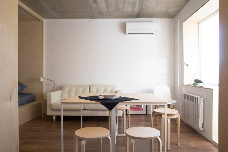 Скандинавский интерьер хрущевки 33 м² в Находке