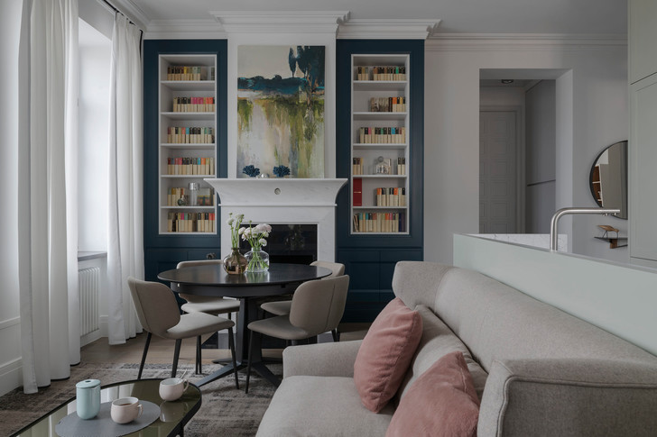 Светлая квартира 68 м² в центре Киева