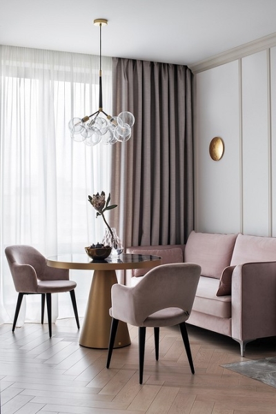 Женственная квартира 44 кв. м, в которой учли принципы васту-шастра 