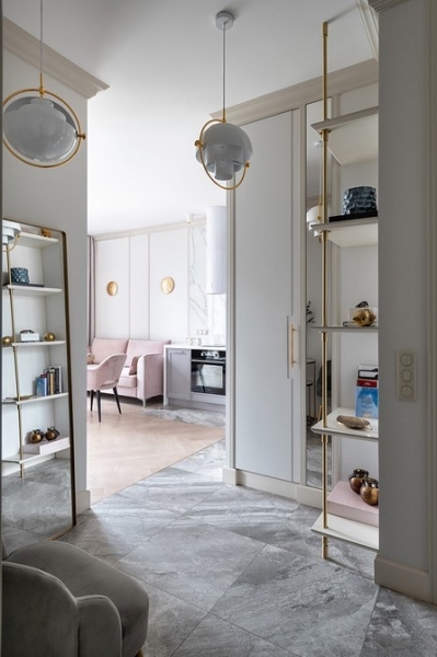 Женственная квартира 44 кв. м, в которой учли принципы васту-шастра 