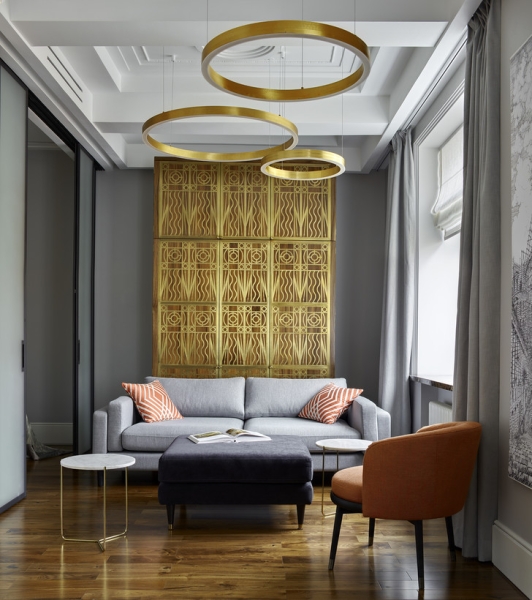 Ар-деко и современная классика: московская квартира 47 м²