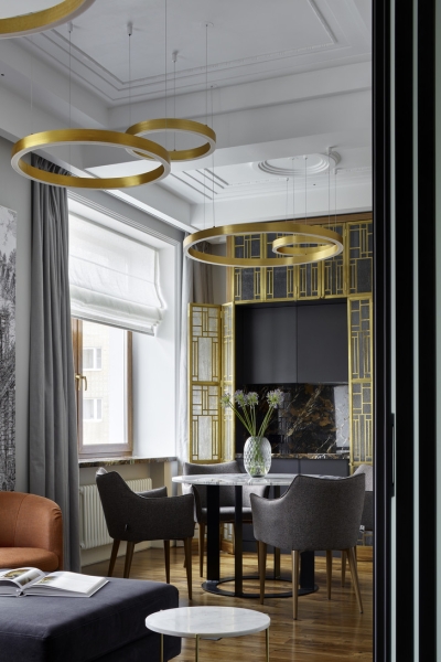 Ар-деко и современная классика: московская квартира 47 м²
