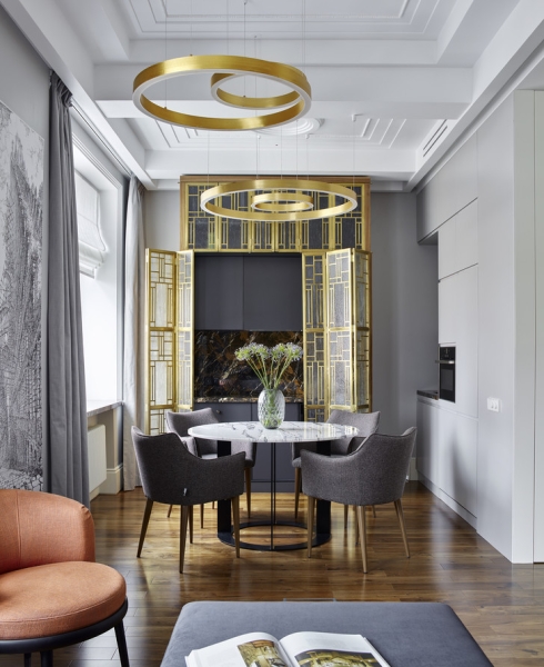 Ар-деко и современная классика: московская квартира 47 м²