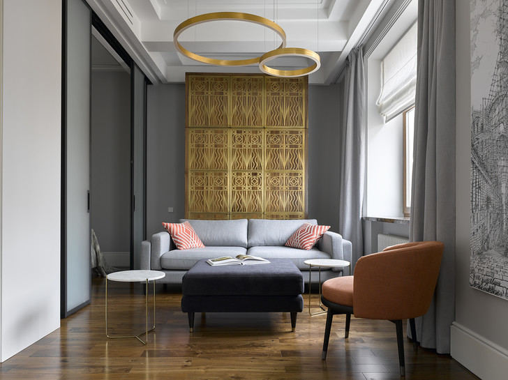 Ар-деко и современная классика: московская квартира 47 м²