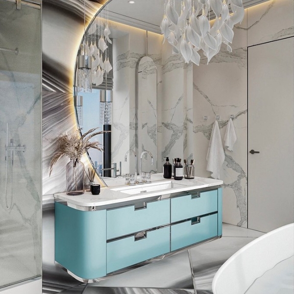 Бирюзовый интерьер: 9 лучших сочетаний с другими цветами и 115 фотопримеров