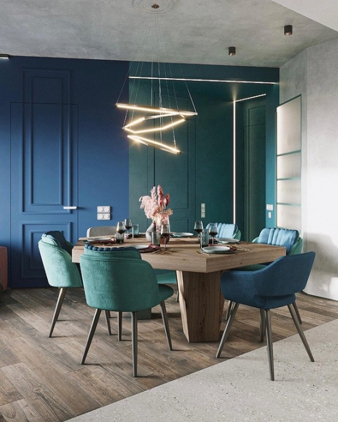 Бирюзовый интерьер: 9 лучших сочетаний с другими цветами и 115 фотопримеров