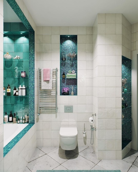 Бирюзовый интерьер: 9 лучших сочетаний с другими цветами и 115 фотопримеров