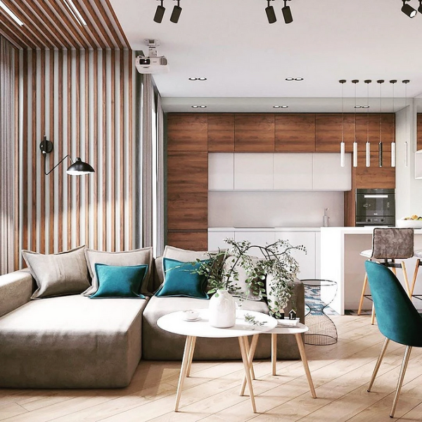 Бирюзовый интерьер: 9 лучших сочетаний с другими цветами и 115 фотопримеров