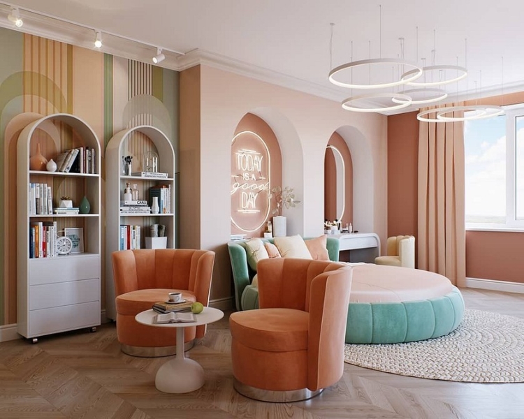 Бирюзовый интерьер: 9 лучших сочетаний с другими цветами и 115 фотопримеров