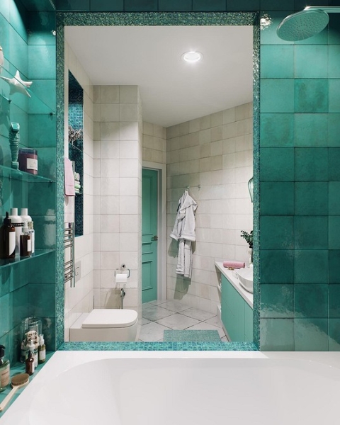 Бирюзовый интерьер: 9 лучших сочетаний с другими цветами и 115 фотопримеров