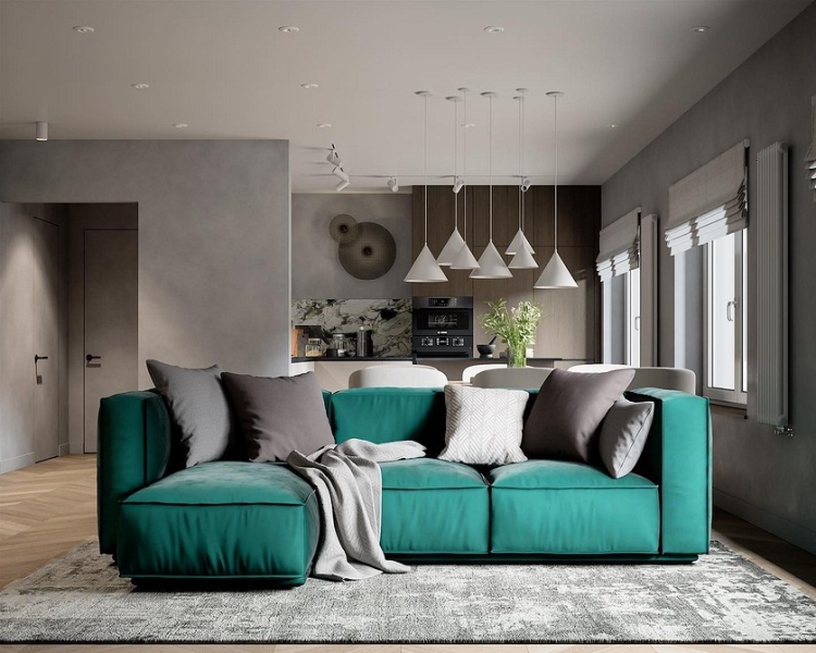 Бирюзовый интерьер: 9 лучших сочетаний с другими цветами и 115 фотопримеров