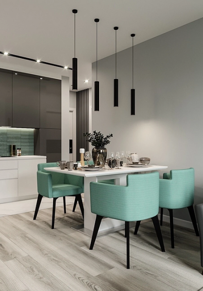 Бирюзовый интерьер: 9 лучших сочетаний с другими цветами и 115 фотопримеров