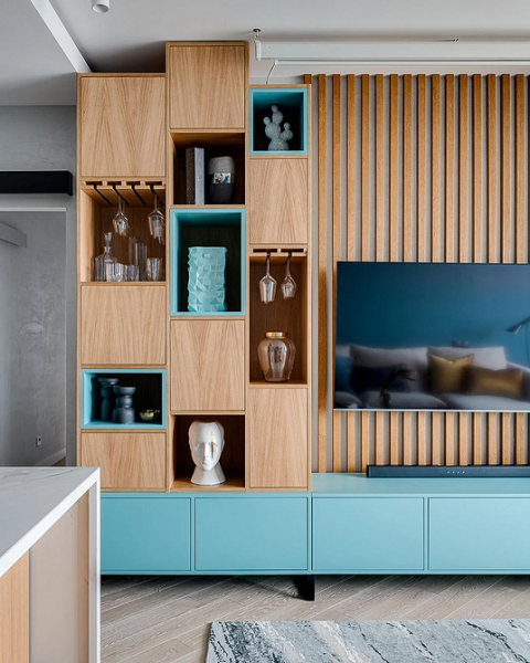 Бирюзовый интерьер: 9 лучших сочетаний с другими цветами и 115 фотопримеров