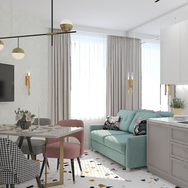 Бирюзовый интерьер: 9 лучших сочетаний с другими цветами и 115 фотопримеров