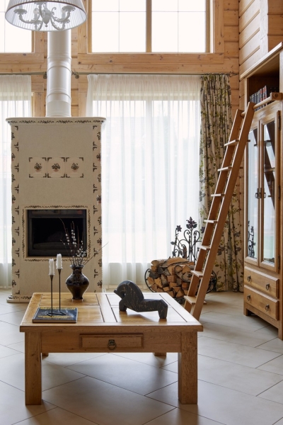 Дом дизайнера в Завидово из клееного бруса