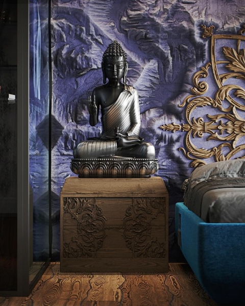 Фиолетовый в интерьере: 6 лучших сочетаний с другими цветами и 80 фотопримеров