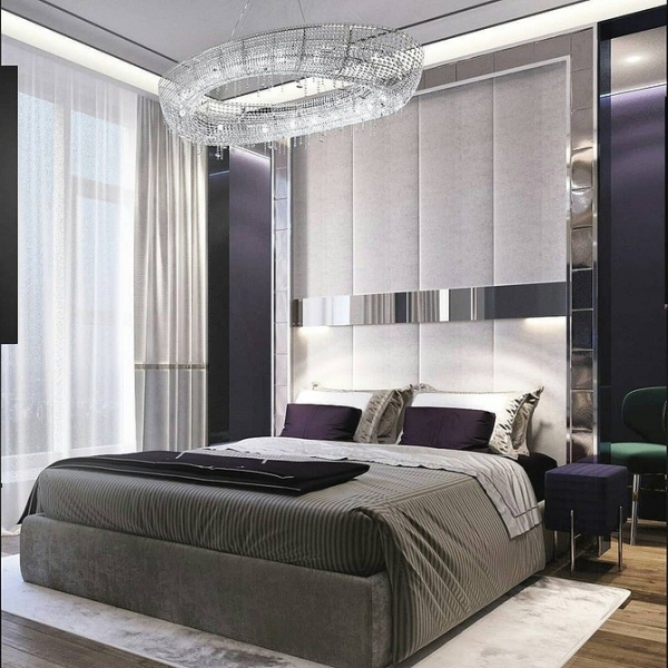 Фиолетовый в интерьере: 6 лучших сочетаний с другими цветами и 80 фотопримеров