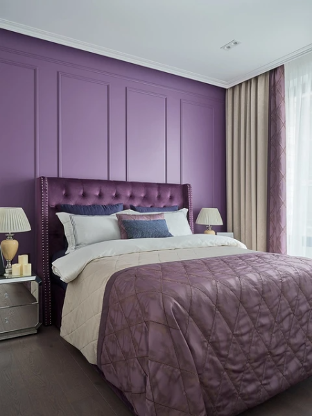 Фиолетовый в интерьере: 6 лучших сочетаний с другими цветами и 80 фотопримеров