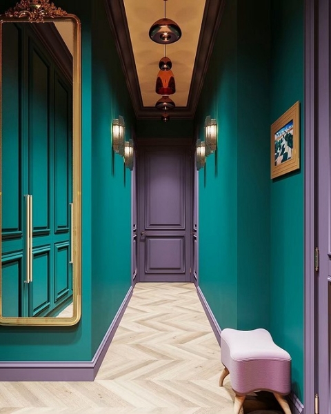 Фиолетовый в интерьере: 6 лучших сочетаний с другими цветами и 80 фотопримеров