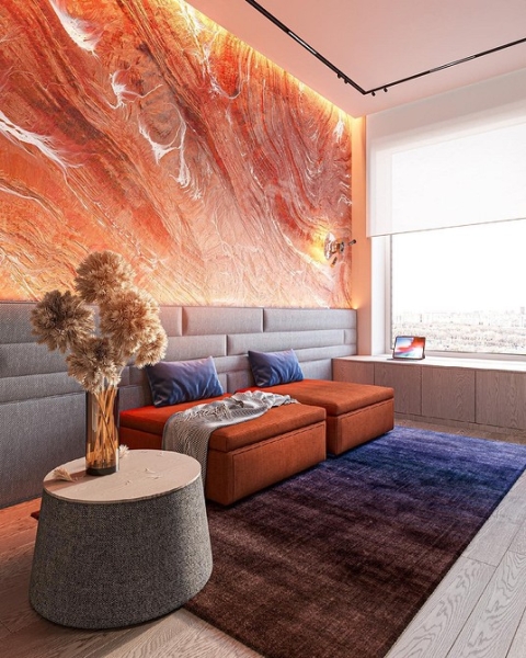 Фиолетовый в интерьере: 6 лучших сочетаний с другими цветами и 80 фотопримеров