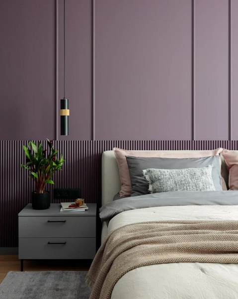 Фиолетовый в интерьере: 6 лучших сочетаний с другими цветами и 80 фотопримеров