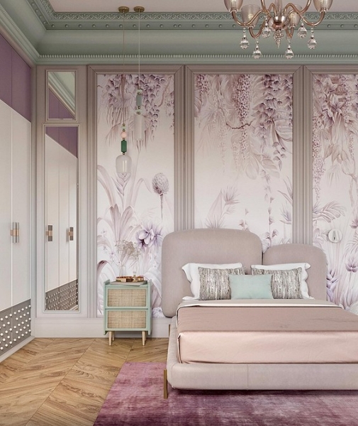 Фиолетовый в интерьере: 6 лучших сочетаний с другими цветами и 80 фотопримеров