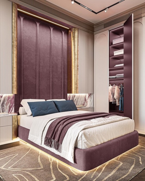 Фиолетовый в интерьере: 6 лучших сочетаний с другими цветами и 80 фотопримеров